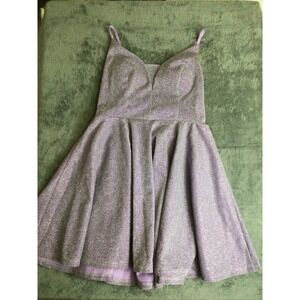 NWT Ever Pretty Violet Dress Mesh Insert Glitter Cami Dress Size 2XL/ US 12